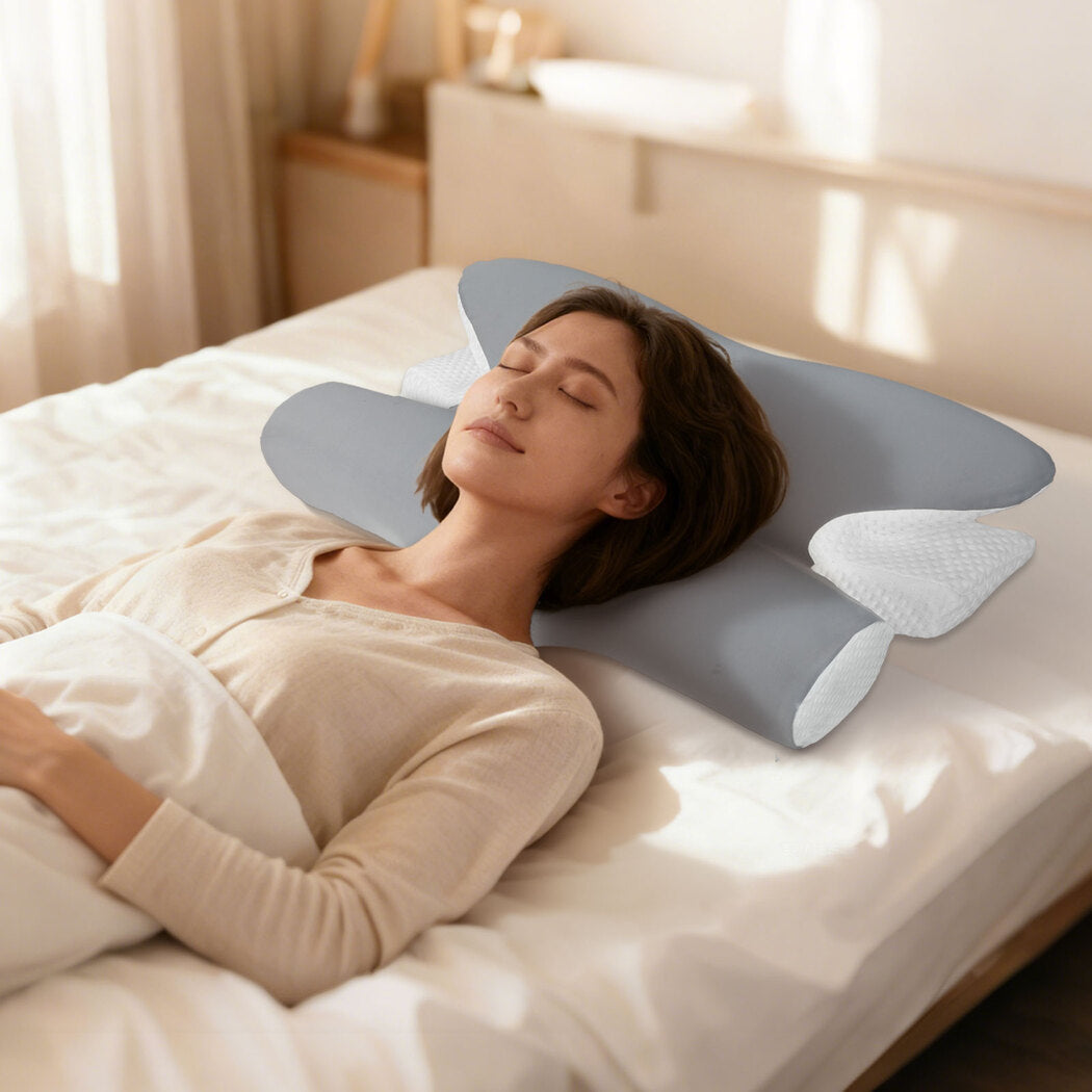 Dreamz Ergonomic Memory Foam Cervical Pillow Neck Shoulder Pain Relief Washable-2061251866750226439