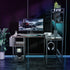 Levede L Shaped Gaming Desk with LED Lights Brown-2006732839361581062