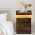 Levede Bedside Table USB Charger Outlet RGB Oak-2006732841915912198