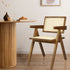 Levede 4x Walnut Wicker Armchair Dining Chair-2018816918626111494