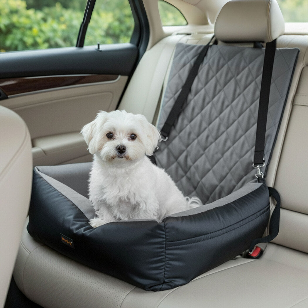 Pawz Pet Car Seat Dog Seat Travel Safety Booster Grey-2011971116188438535