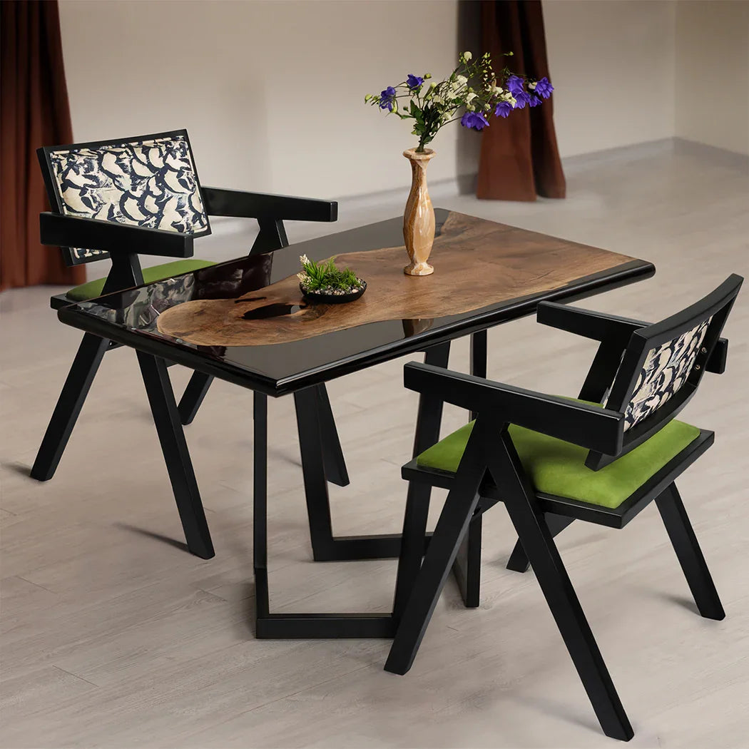 Levede 2X Dining Chair Retro Backrest Chair-2006732902578130951