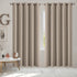2x Blockout Curtains Panels 3 Layers Beige-2018816697192026118