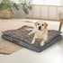 Dog Calming Bed Warm Soft Plush Comfy XL Khaki X-Large-1864184509289861127