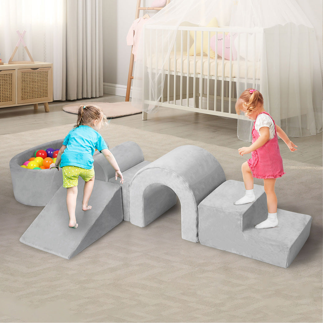 Bopeep Kids Foam Blocks Play Set Pit Climb Crawl Slide Soft Toddlers Toys Indoor-1910112239491354630