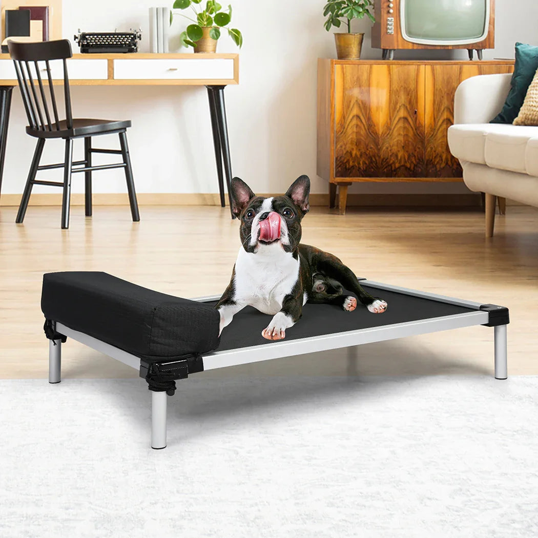 PaWz Pet Trampoline Aluminium Frame M Black Medium-2018816804138389511