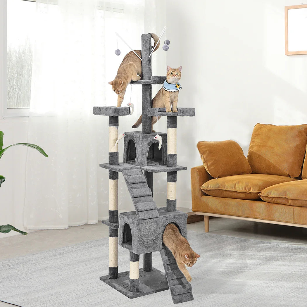 PaWz Cat Tree Scratching Post Scratcher Grey-2025742037013368839