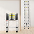 Traderight Multipurpose Ladder Telescopic 2.6M Silver 2.6 Meter-1864184264447365127