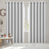2x Blockout Curtains Panels 3 Layers Grey-1942353384485031942