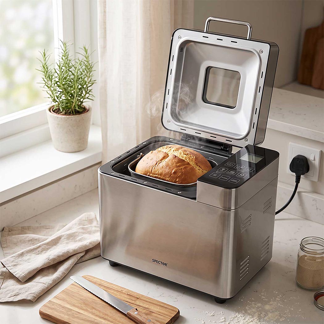 Spector Bread Maker Machine 25-In-1 15H Timer Smart Touch LCD for Home Baking-2109799588330934280