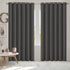 2x Blockout Curtains Panels 3 Layers Charcoal-2029387284784222214