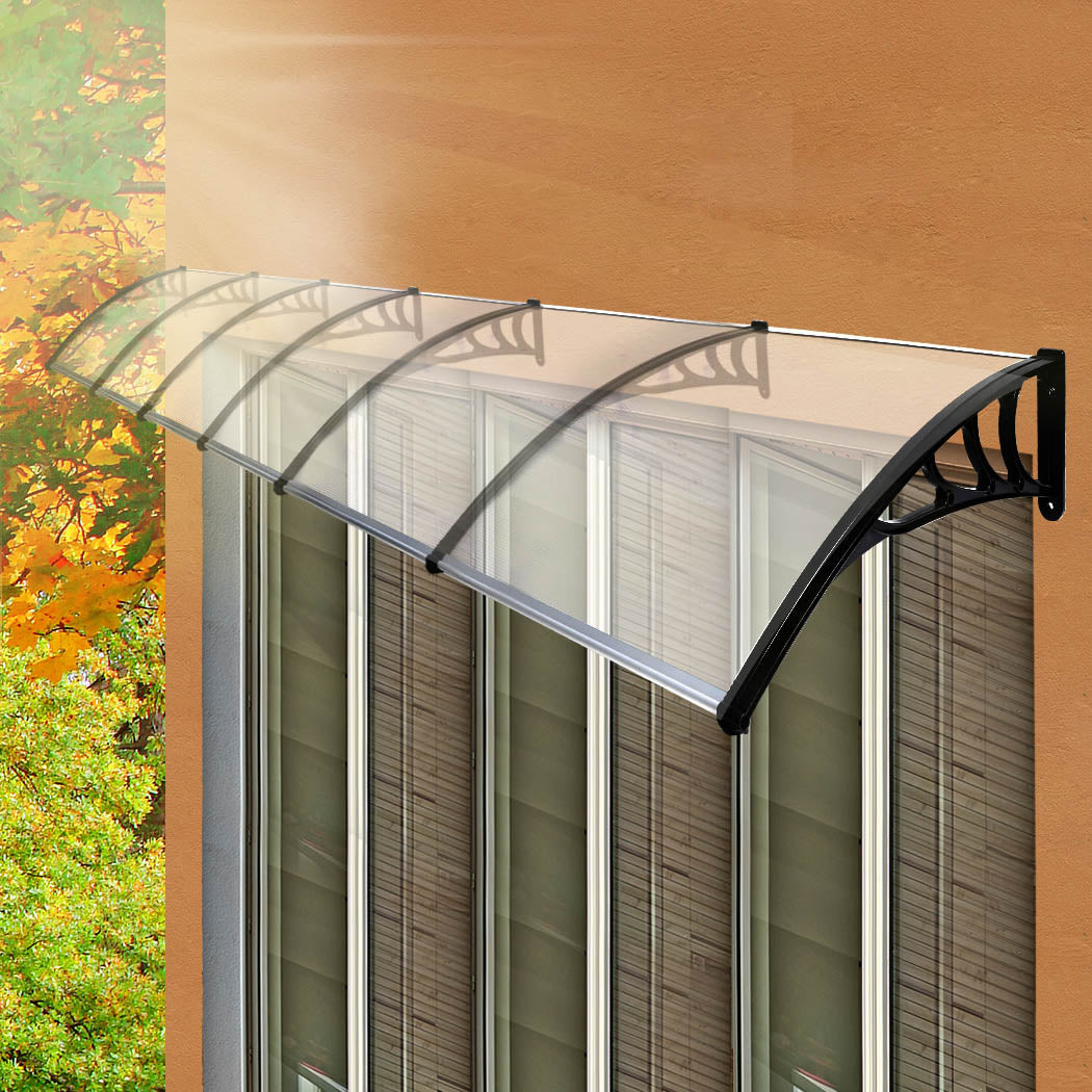 Mountview Window Door Awning Outdoor 1M X 6M Transparent 1x6M-1864184444479475719