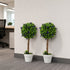 Lambu Artificial Plants Faux Lavender Topiary Set of 2 for Front Door Green-2109799601027092488