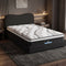 32cm Euro Top King Single Mattress 5-Zone and Artiss Boucle Bed Frame Set