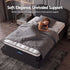 32cm Euro Top King Single Mattress 5-Zone and Artiss Boucle Bed Frame Set