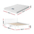 Double Mattress with Wooden Bed Frame Natural Pine Timber Base