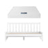 Double Mattress with Wooden Bed Frame Natural Pine Timber Base
