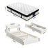 Single Bed Frame & Mattress Bundle – Storage Headboard, USB/Type‑C, Euro Top