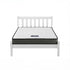 Giselle Single Mattress and Artiss Bed Frame Set White Solid Pine with 16cm Mattress