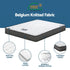 Giselle Single Mattress and Artiss Bed Frame Set White Solid Pine with 16cm Mattress