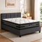 Queen Bed Frame and Mattress Bundle 36cm Dual-Sided Gel Memory Foam Euro Top