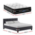 Queen Bed Frame and Mattress Bundle 36cm Dual-Sided Gel Memory Foam Euro Top
