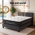 Queen Bed Frame and Mattress Bundle 36cm Dual-Sided Gel Memory Foam Euro Top