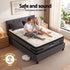 Queen Bed Frame and Mattress Bundle 36cm Dual-Sided Gel Memory Foam Euro Top
