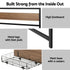18cm Queen Mattress Pillowtop and Artiss Metal Bed Frame Set With 2 drawers