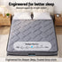 Giselle King 34cm Euro Top Pocket Spring Mattress with 2 Feather Down Pillows Set