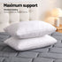 Giselle King 34cm Euro Top Pocket Spring Mattress with 2 Feather Down Pillows Set