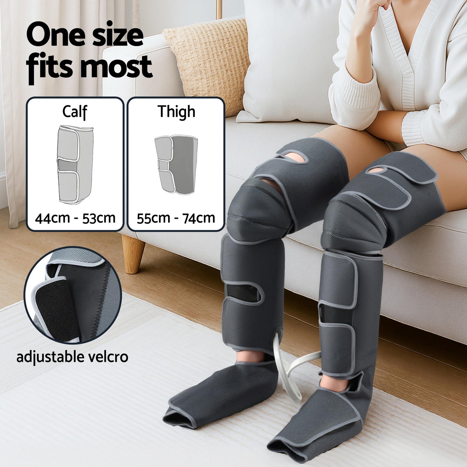 Leg Foot Massager Air Compression With Back Neck Massager Heat
