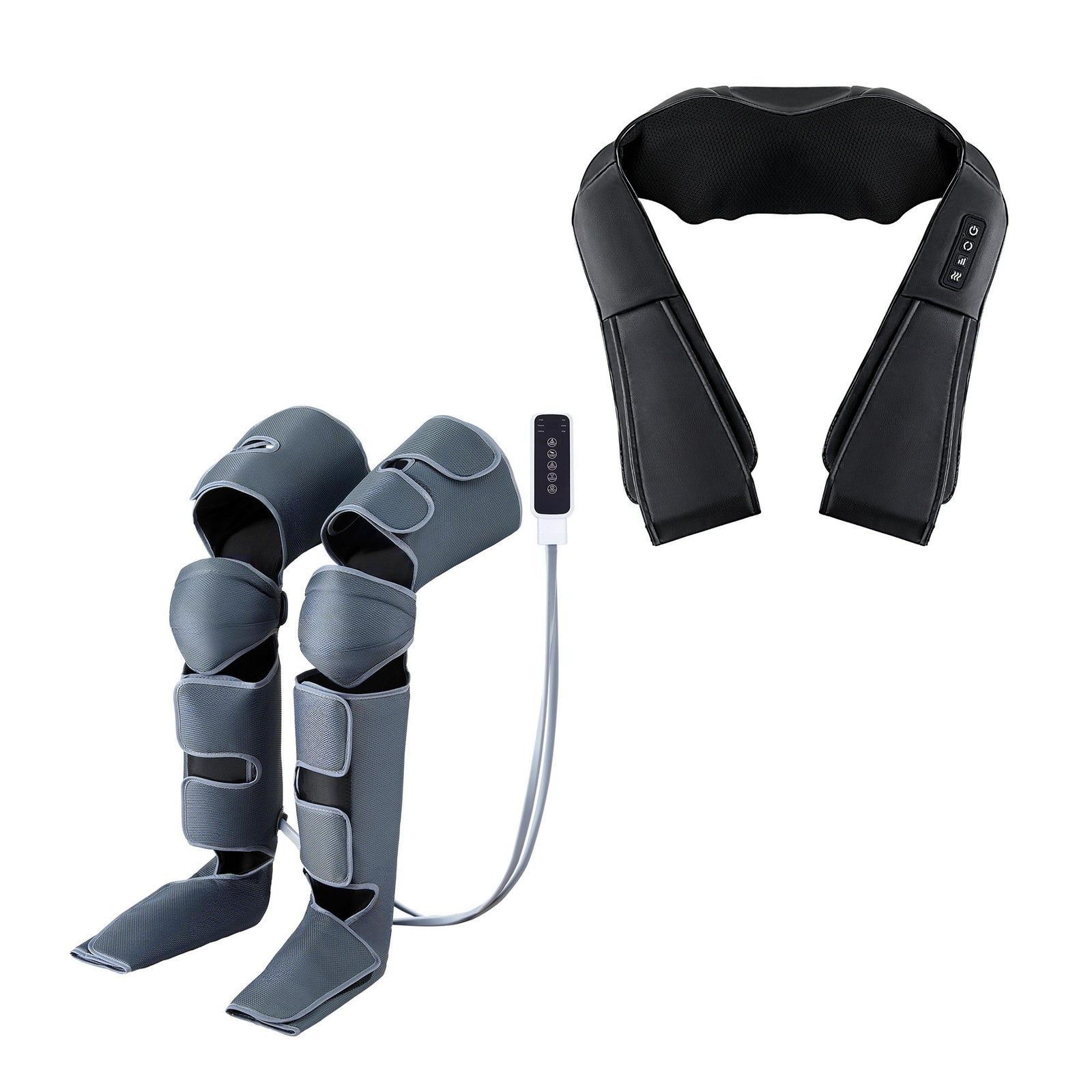 Electric Leg Foot Massager Air Wrap With Shiatsu Neck Massager Heating