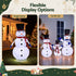 Christmas Lights 330 LED Fairy Light 3pcs Snowman Decorations Set