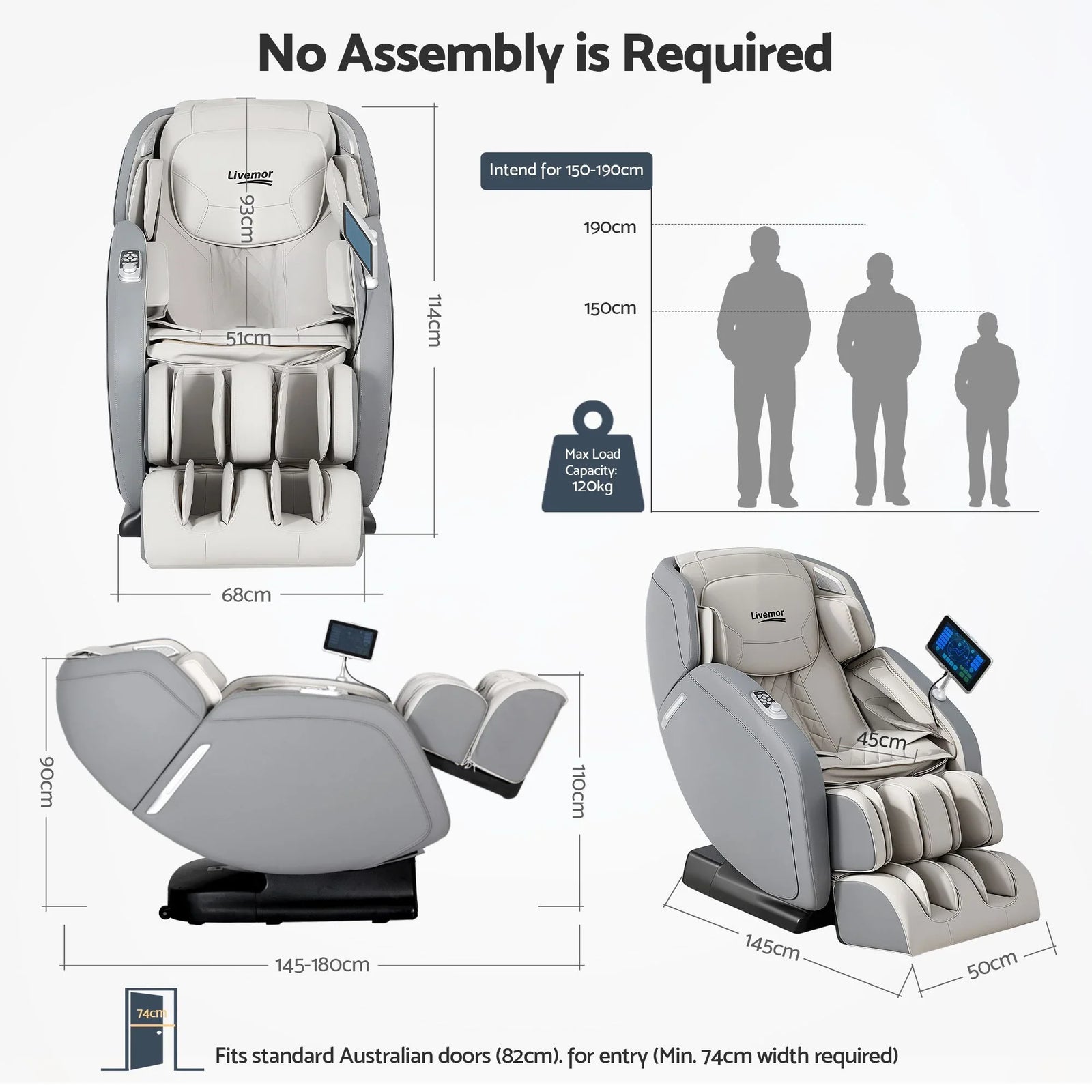 4D Massage Chair Electric Recliner Home Massager Gary
