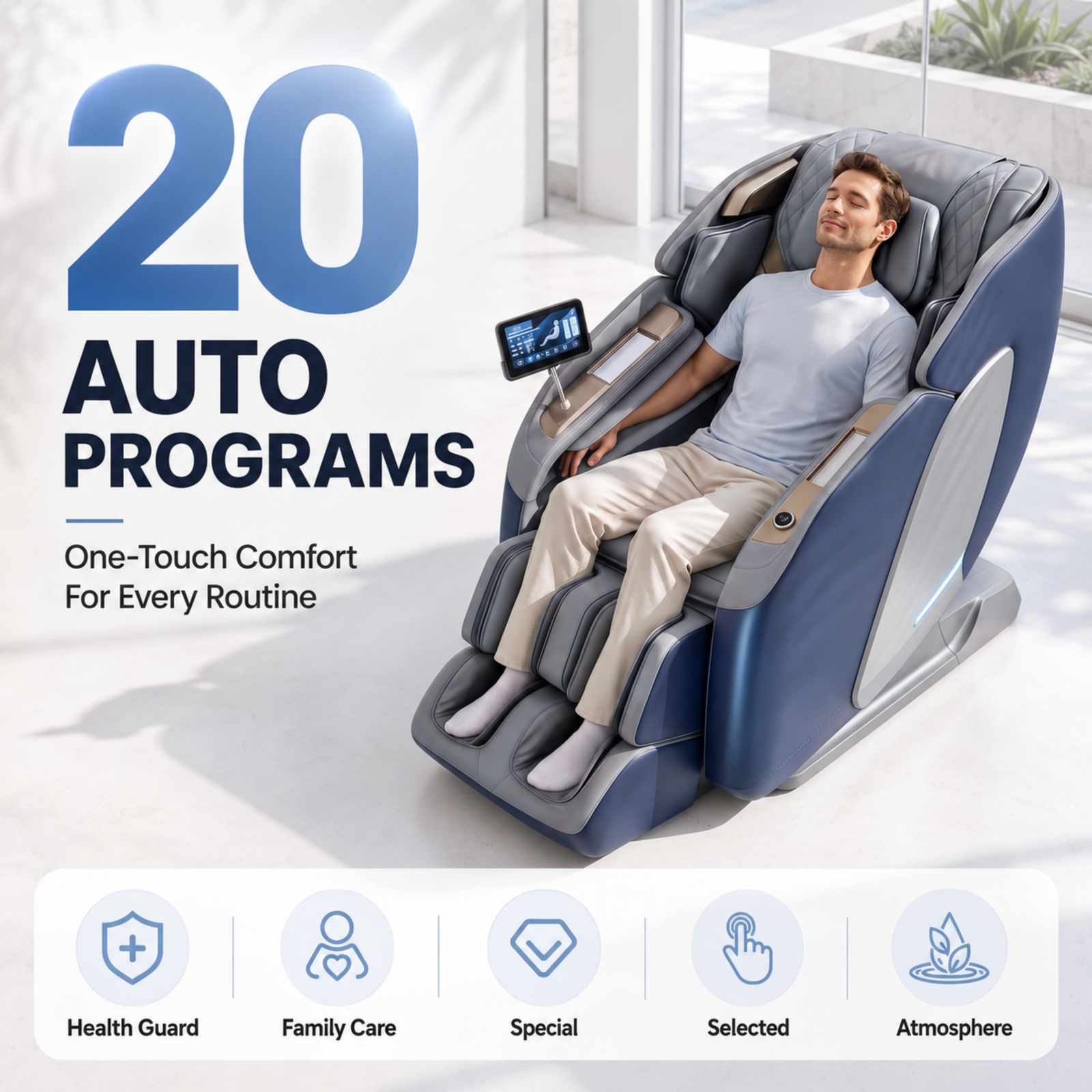 4D Massage Chair Recliner SL Track Full Body Zero Gravity AI Scan Melisa