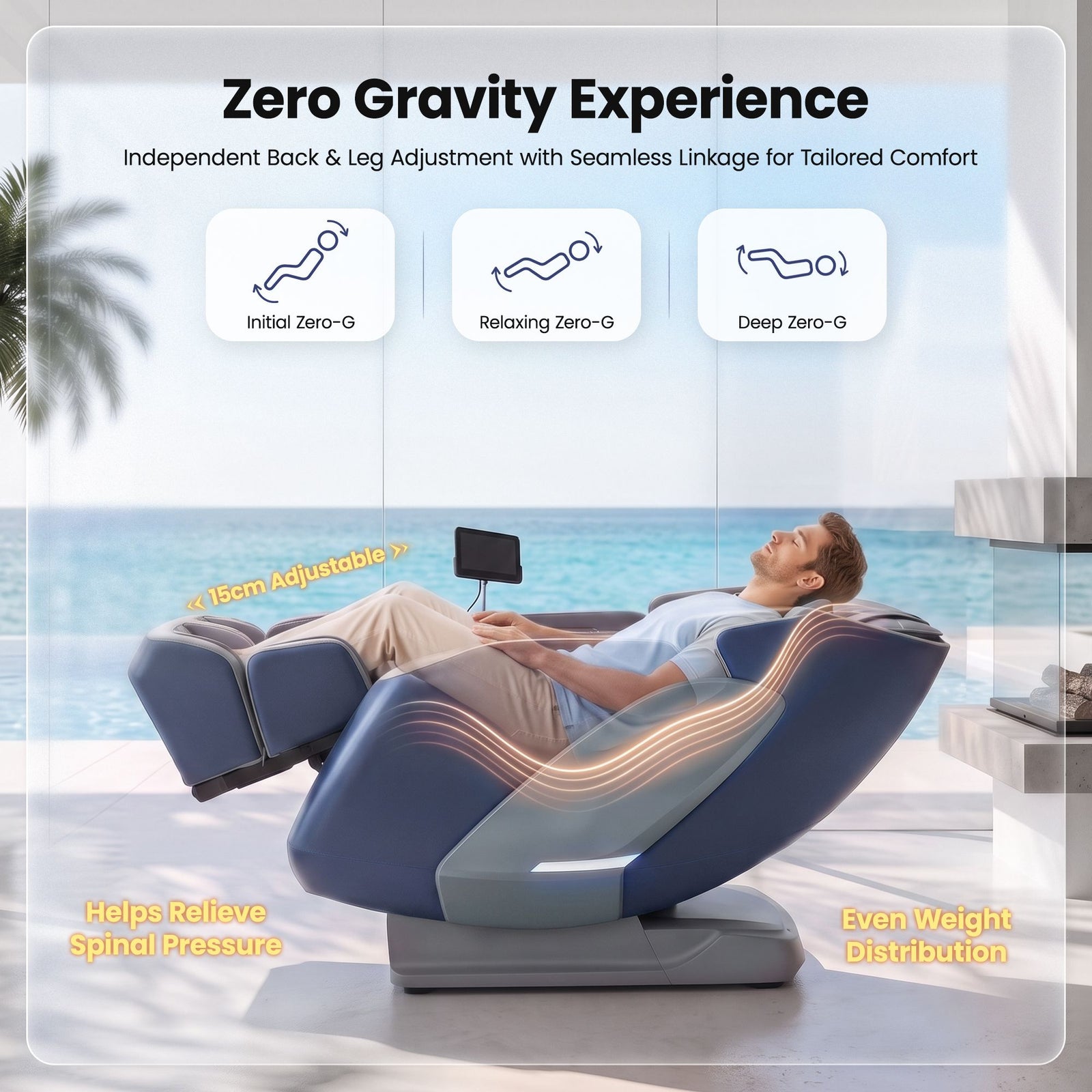 4D Massage Chair Recliner SL Track Full Body Zero Gravity AI Scan Melisa
