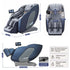 4D Massage Chair Recliner SL Track Full Body Zero Gravity AI Scan Melisa
