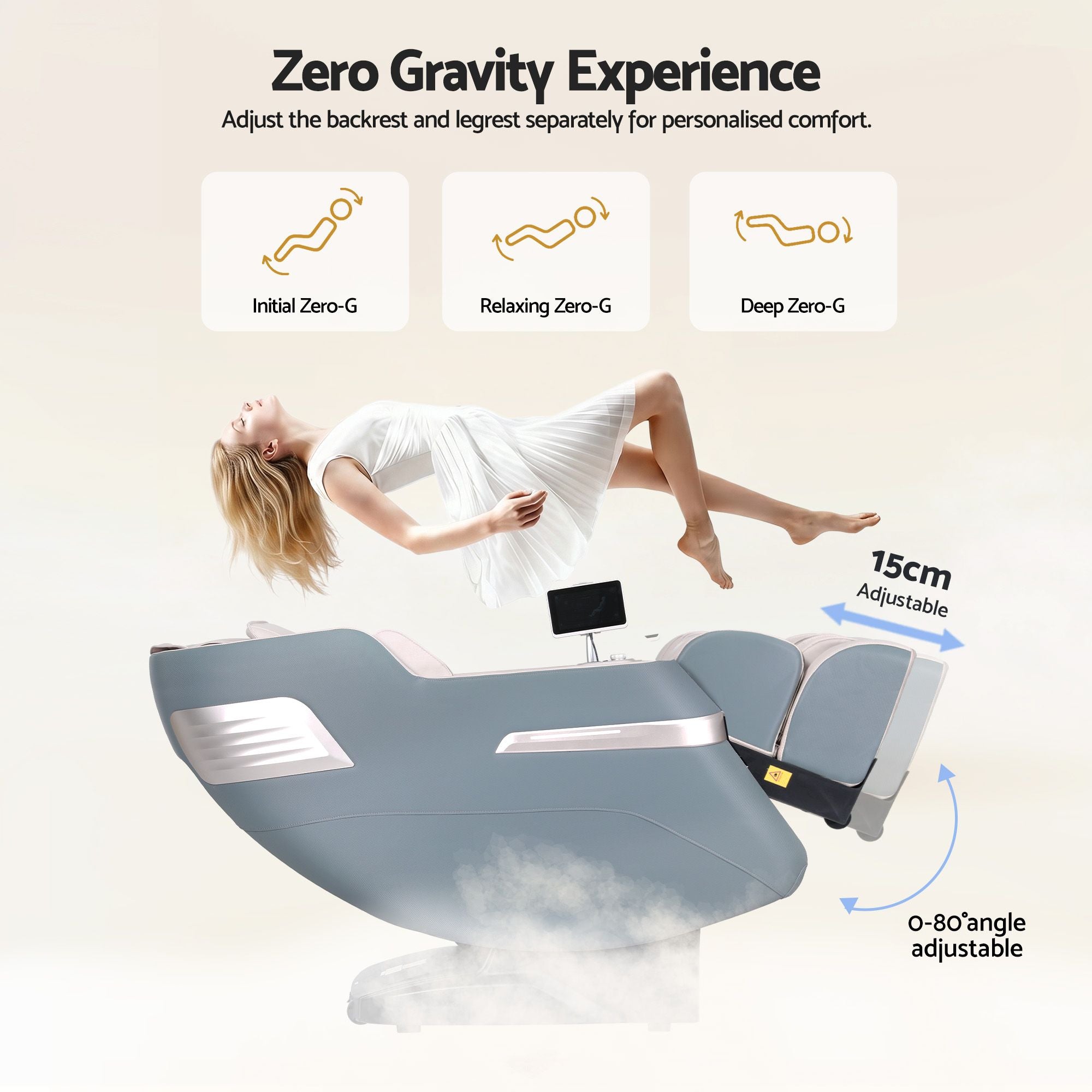Livemor 4D Massage Chair Recliner SL Track Full Body Zero Gravity Massager Heated AI Body Scan SINA