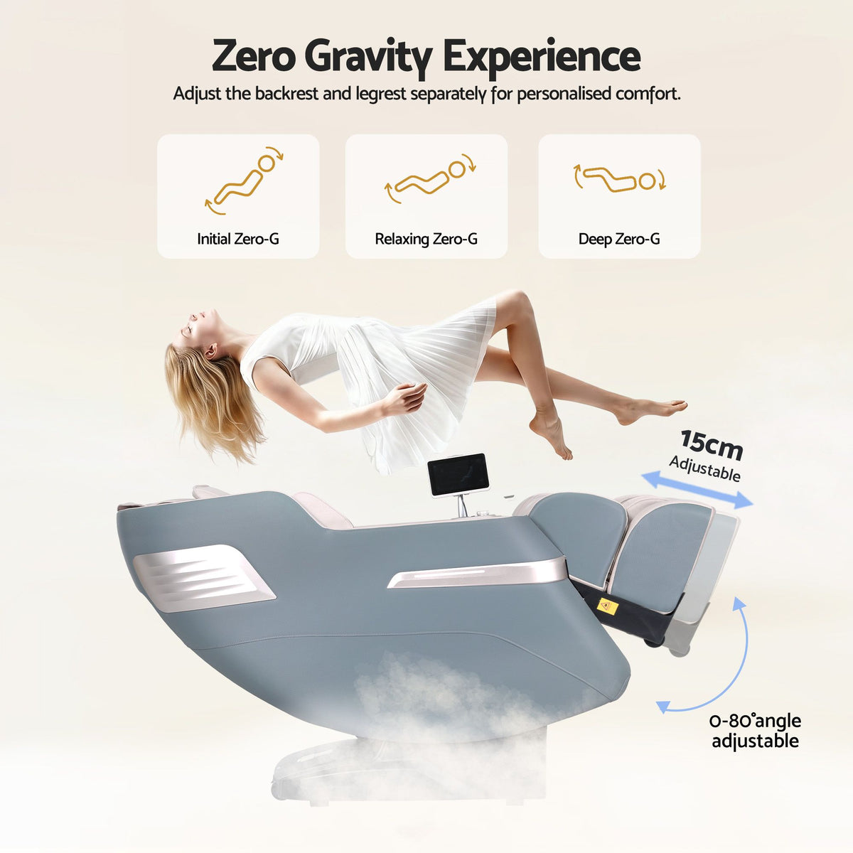 Elite 4D Massage Chair E1 Full Body Zero Gravity Recliner SL Track AI Body Scan