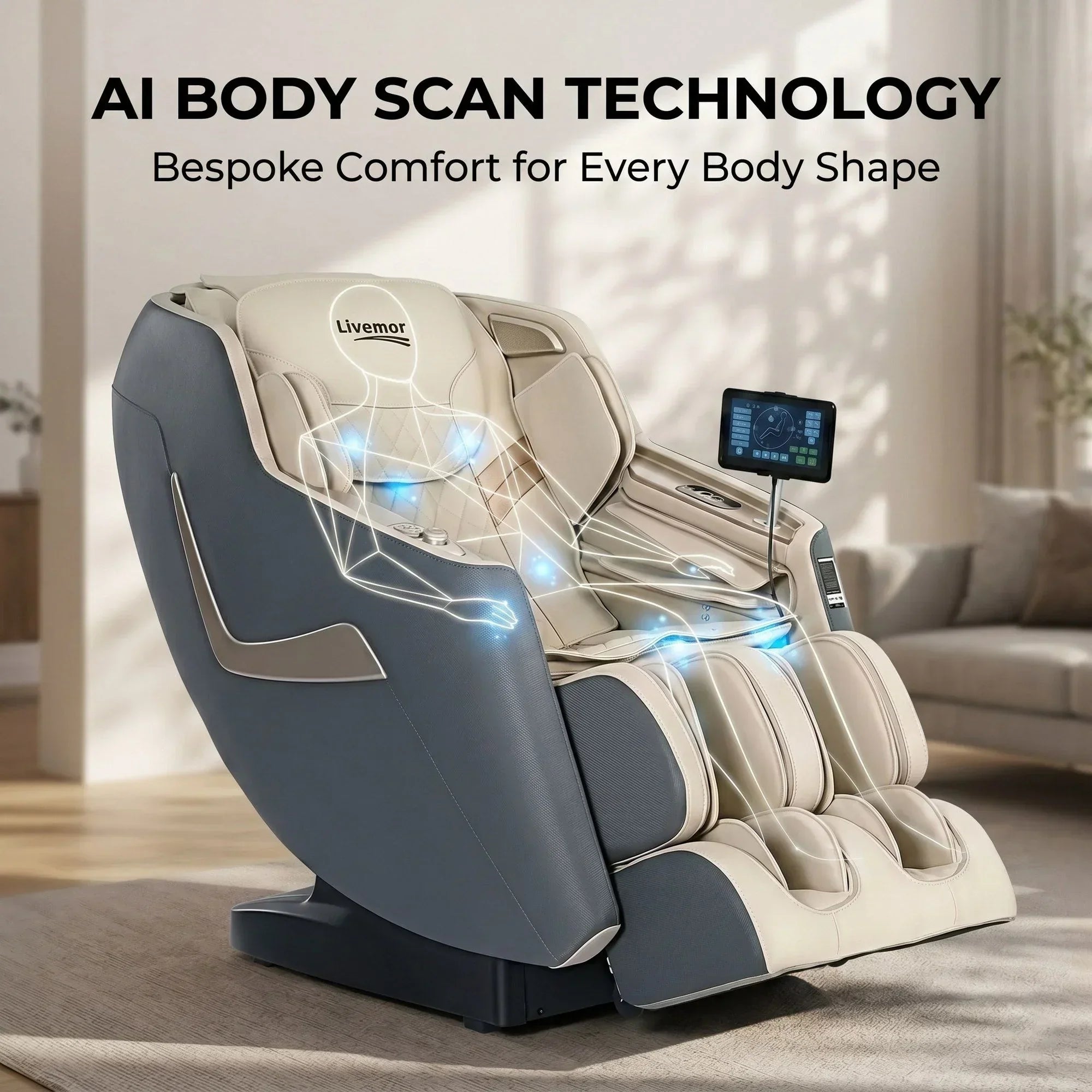 Massage Chair Electric Recliner Home Massager 3D Opal