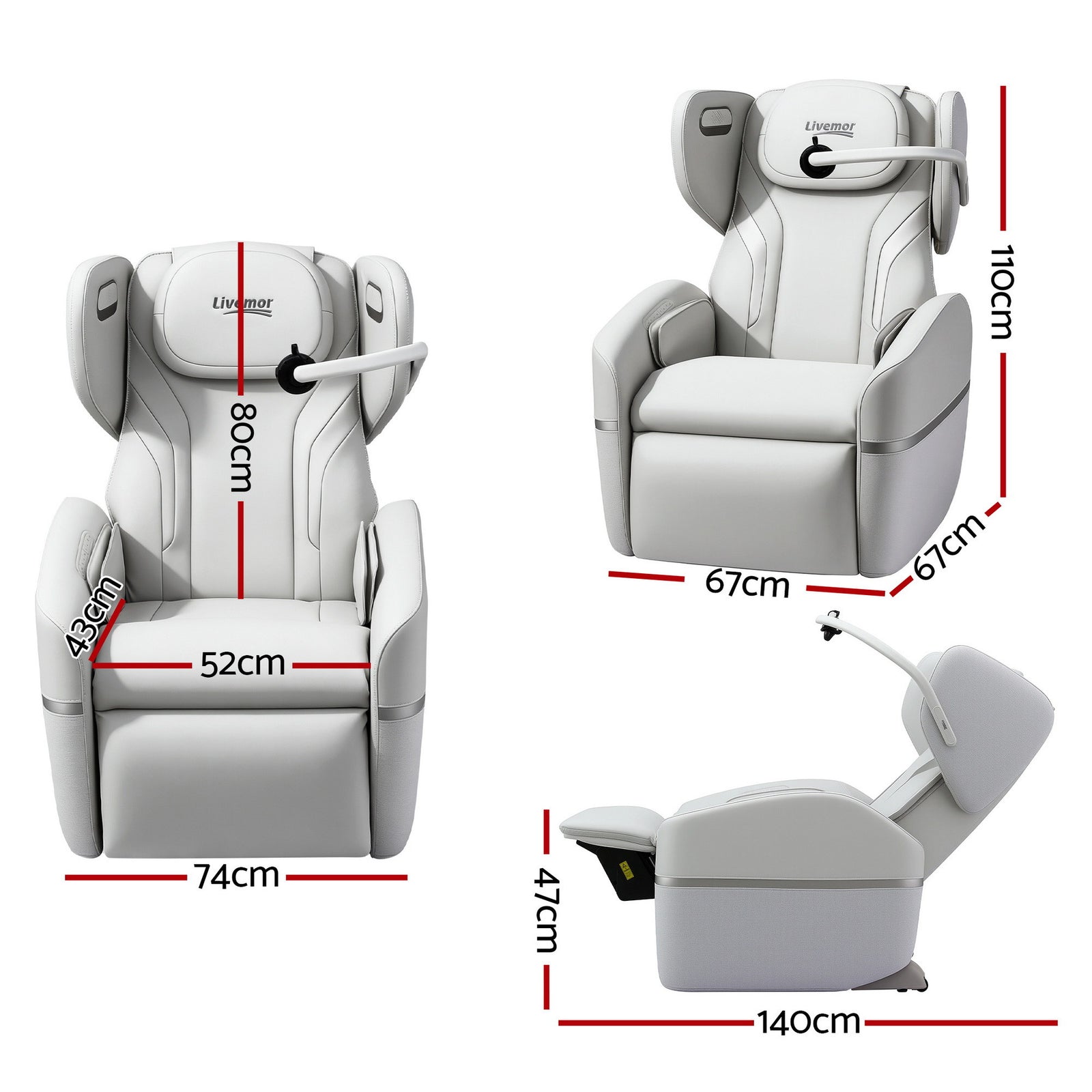 Massage Chair Electric Vibration Recliner Chair ZENO