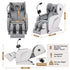 Livemor Full Body Massage Chair VEGA, Foot Roller, Waist & Calf Heat, Recliner, Airbags Compression
