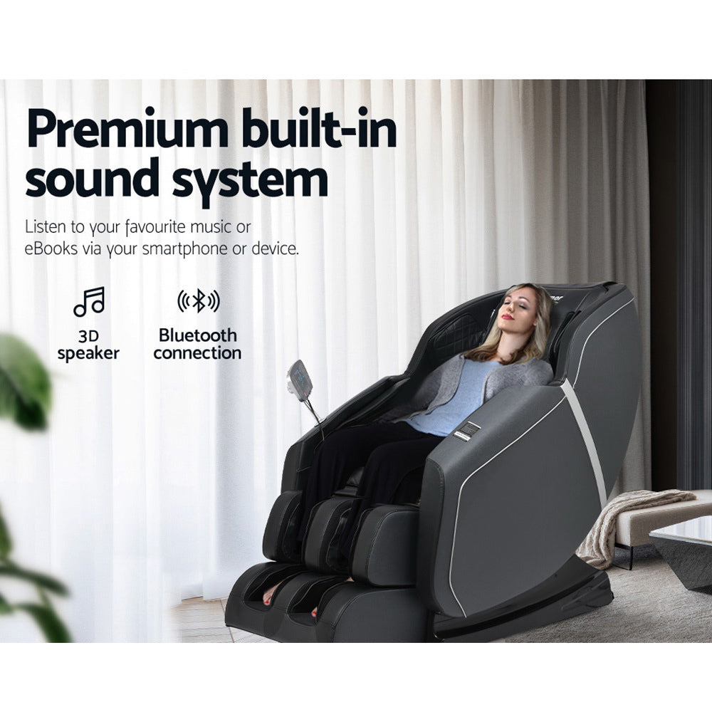 Zero Gravity Massage Chair with Heat Bluetooth Full Body Recliner Black