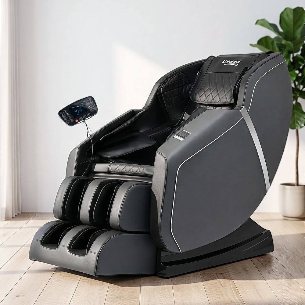 Zero Gravity Massage Chair with Heat Bluetooth Full Body Recliner Black