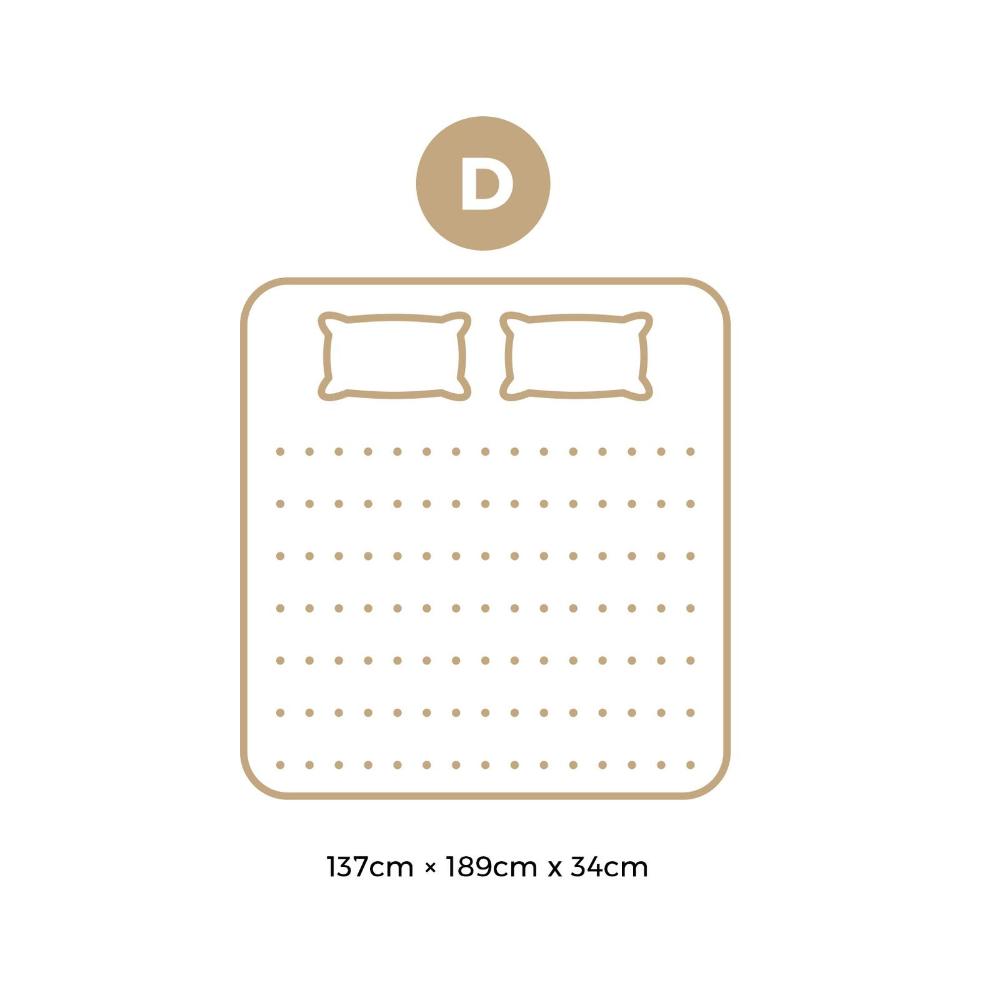 Latex Foam Double Mattress 9 Zone Pocket Spring 34cm