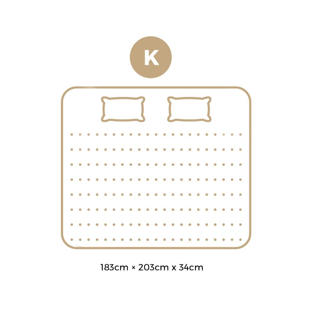 Latex Foam King Mattress 9-Zone Pocket Spring 34cm