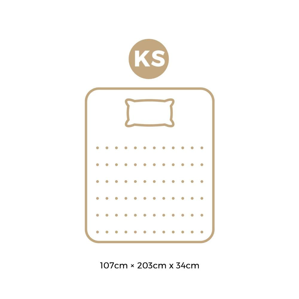 Latex Foam Mattress King Single 9-Zone Pocket Spring 34cm