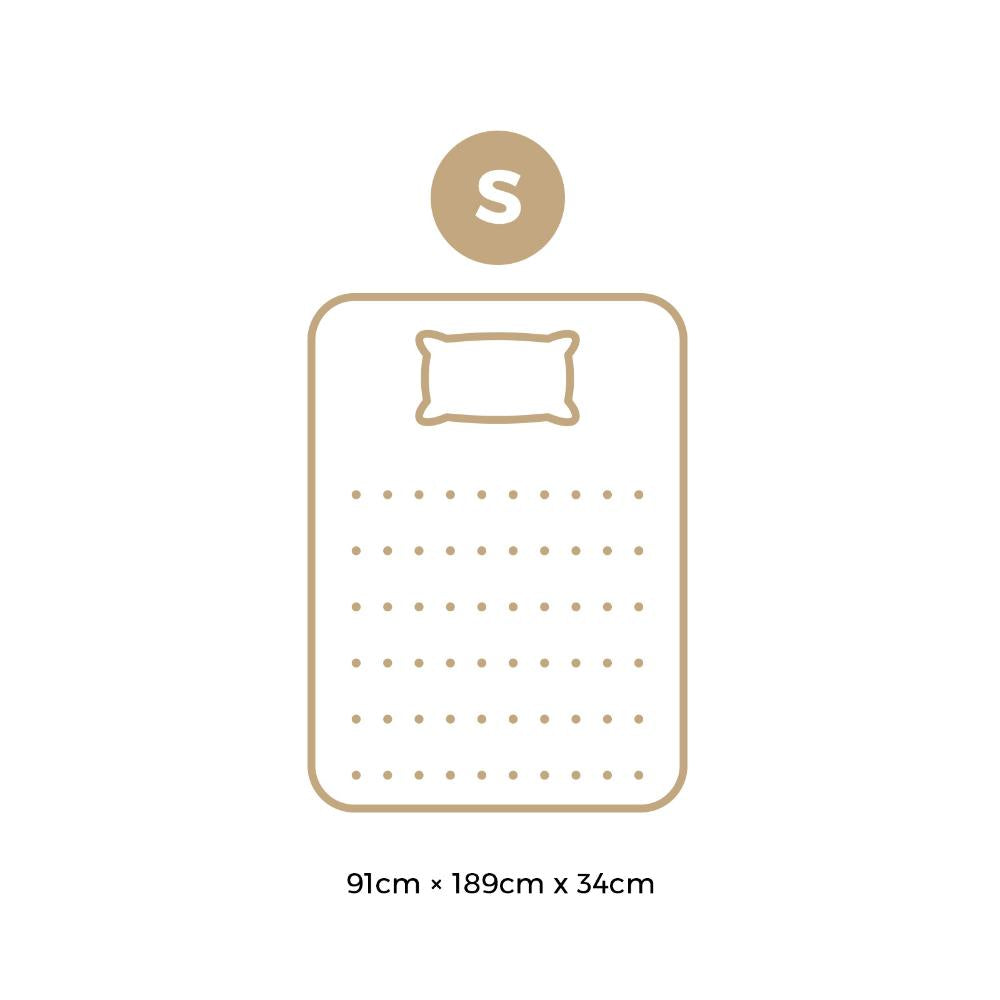 Latex Foam Single Mattress 9 Zone Pocket Spring 34cm