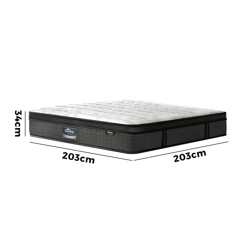 Bedra Super King Mattress 9 Zone Pocket Spring Medium Firm 34cm